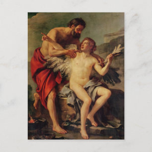 Cartão Postal Dédalo Acolhendo as Asas de Ícaro, c.1754