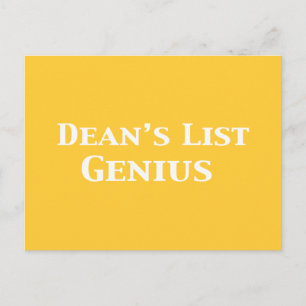 Cartão Postal Dedos Geniais da Lista de Dean