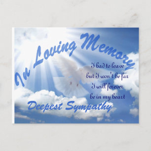 Cartão Postal Deepest Sympathy_