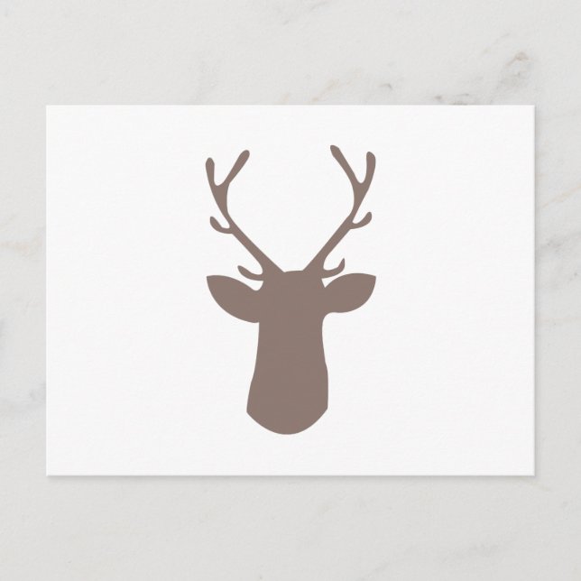 Cartão Postal Deer Head (Frente)