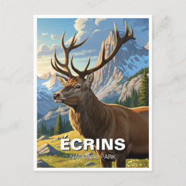 Cartão Postal Deer in Écrins National Park France Viagem