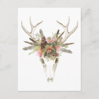 Deer Skull e Flores
