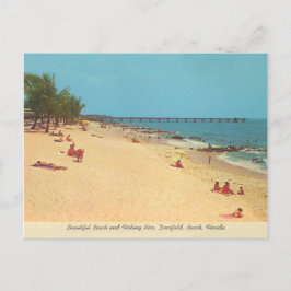 Cartão Postal Deerfield Beach, na vintage praia da Flórida