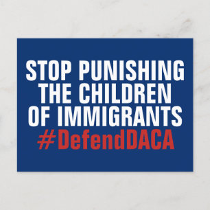 Cartão Postal Defend DACA DREAMers Don't Punish Children