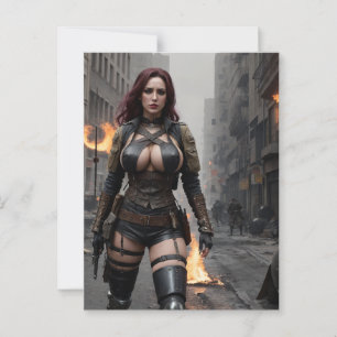 Cartão Postal Defendendo a Pátria