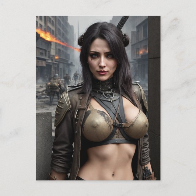 Cartão Postal Defendendo a Pátria (Frente)