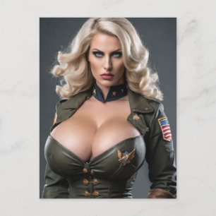 Cartão Postal Defendendo a Pátria