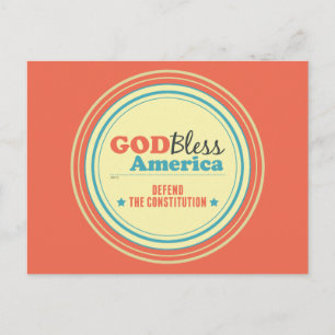 Cartão Postal Defender A Constituição