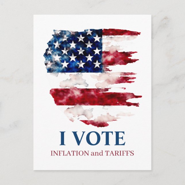 Cartão Postal Defender Tarifas Impostos Inflação Política (Frente)