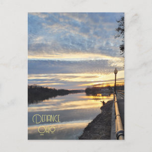 Cartão Postal Defiance Ohio Sunrise