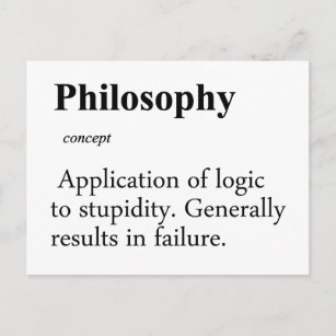 Cartão Postal Definição de Filosofia