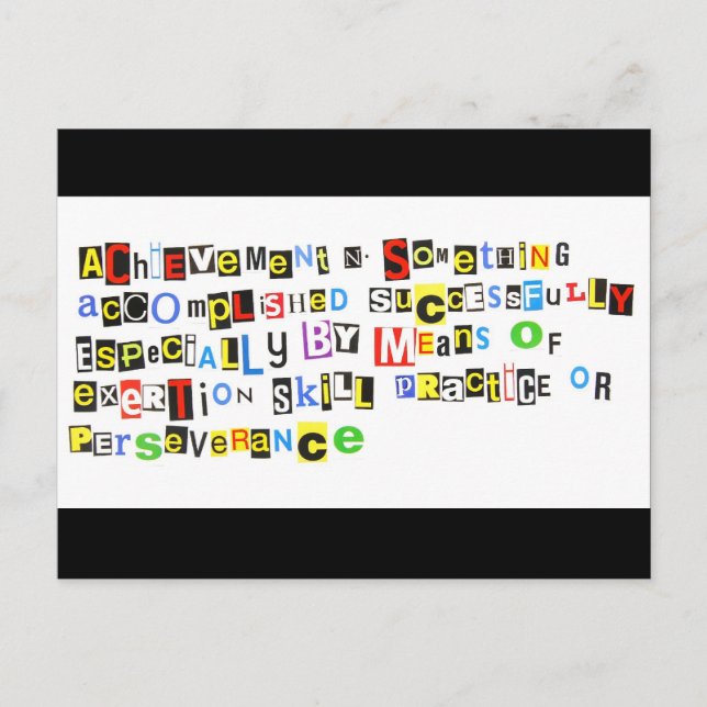 Cartão Postal Definição de realização (Frente)