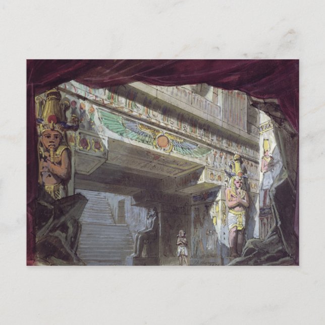 Cartão Postal Definir design para 'A Fluta Mágica' por Mozart (Frente)