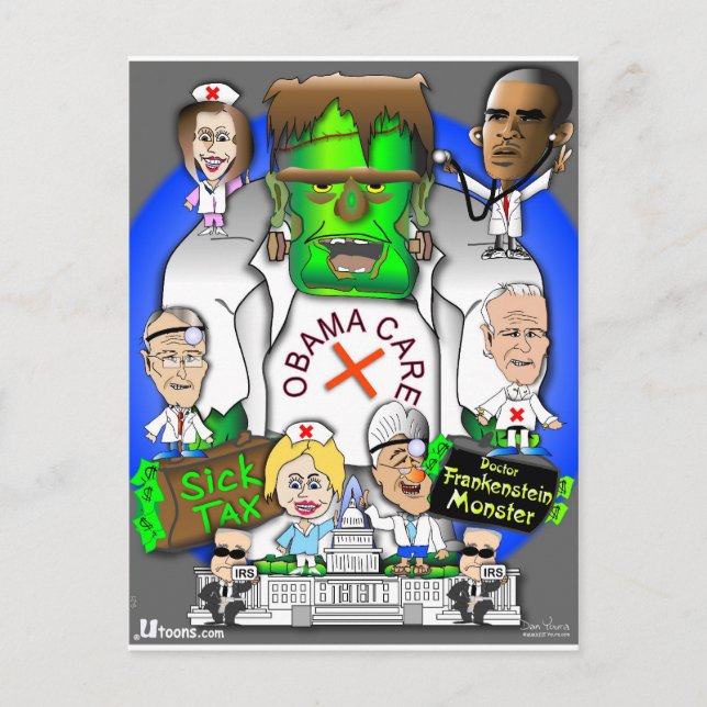 Cartão Postal Defund Obama Care (Frente)