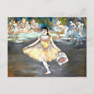 Cartão Postal Degas - Dançarina com um Buquê