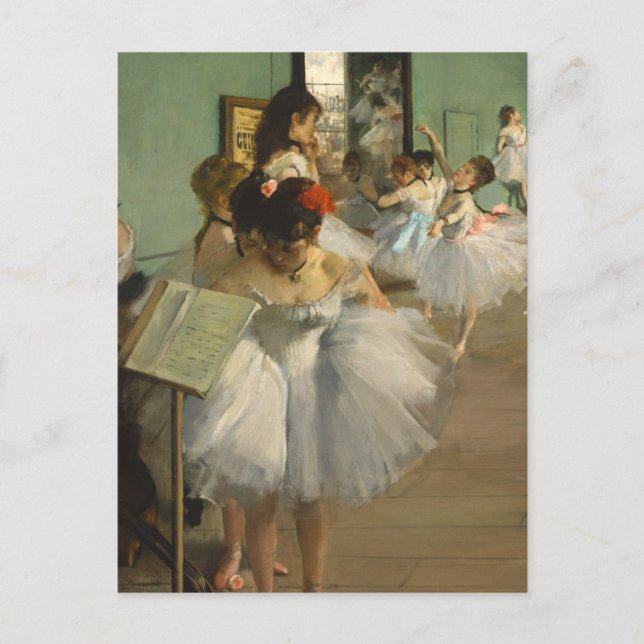 Cartão Postal Degas Dance Class Balés Dancers Ballerina Art (Frente)