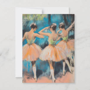 Cartão postal Degas Dancers Vintage