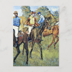 Cartão Postal Degas - Race Horses, 1878, trabalho de arte