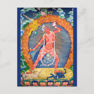 Cartão Postal Deidade budista tibetana Vajrayogini