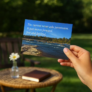Cartão Postal Deixe a água te lembrar, cena poética James River