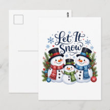 Deixe a Família de Bonecos de Neve Nevar