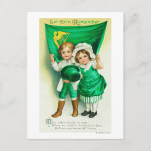 Cartão Postal Deixe Erin Lembrar-se de Casal segurando uma bande
