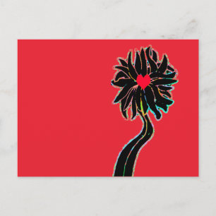 Cartão Postal 'Deixe-o crescer' Flor