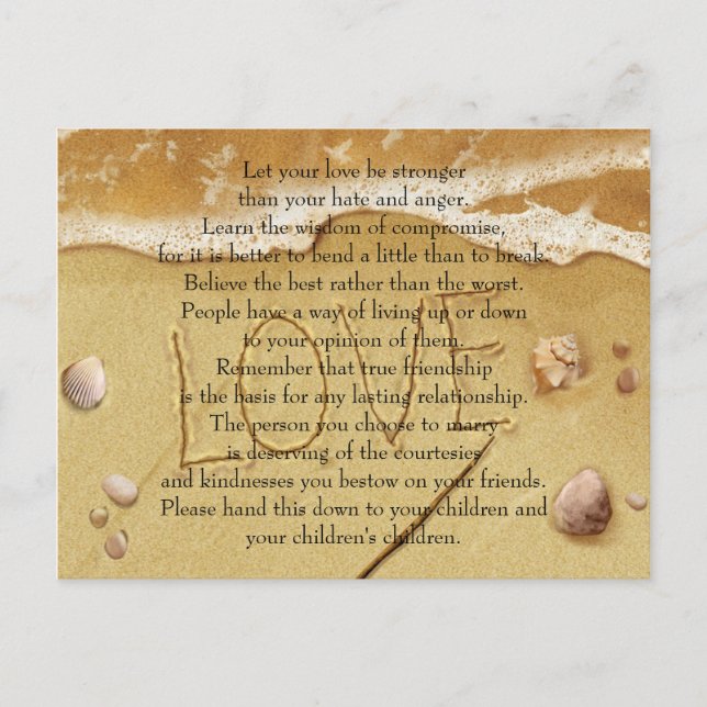 Cartão Postal Deixe seu amor ser mais forte (Frente)