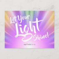 Deixe Sua Luz Brilhar Matthew 5 16 | Colorido