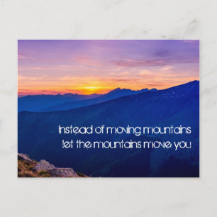 Cartão Postal Deixem as montanhas te mover