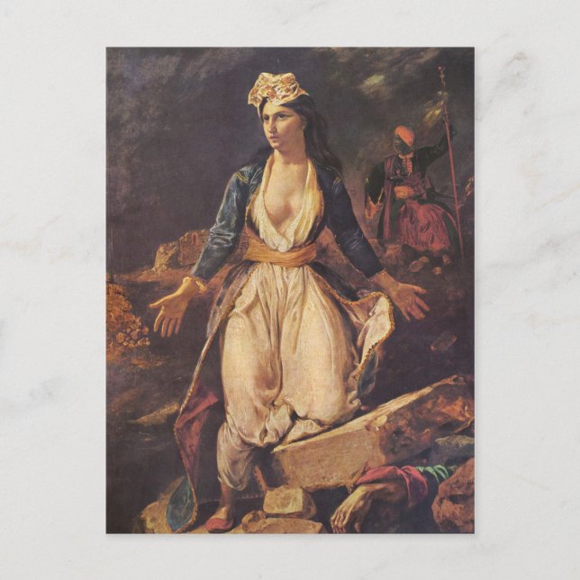 Cartão Postal Delacroix Art (Frente)