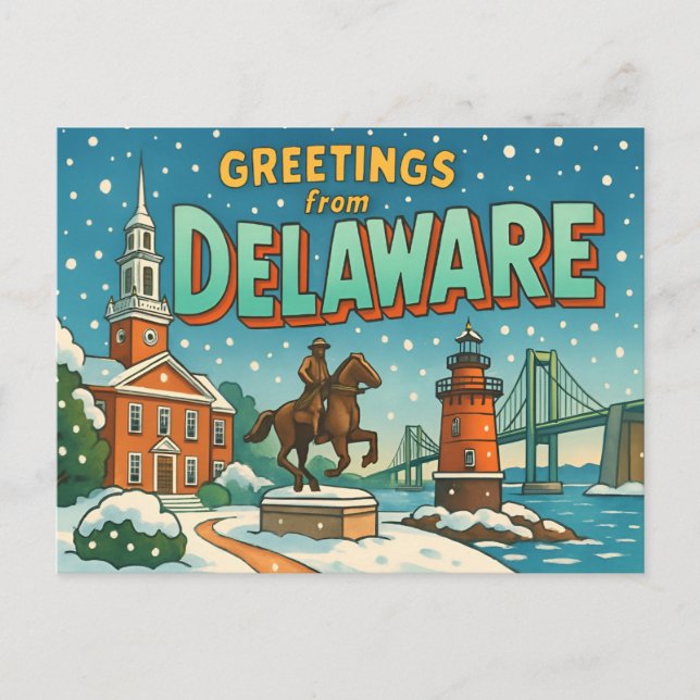 Cartão postal DELAWARE (Frente)