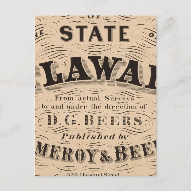 Cartão Postal Delaware Atlas (Frente)