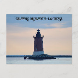 Cartão Postal Delaware Breakwater Lighthouse Cape Henlopen Lewes