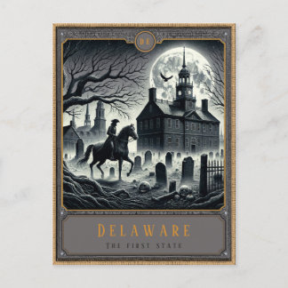 Cartão Postal Delaware | Cartão-postal de arte gótica