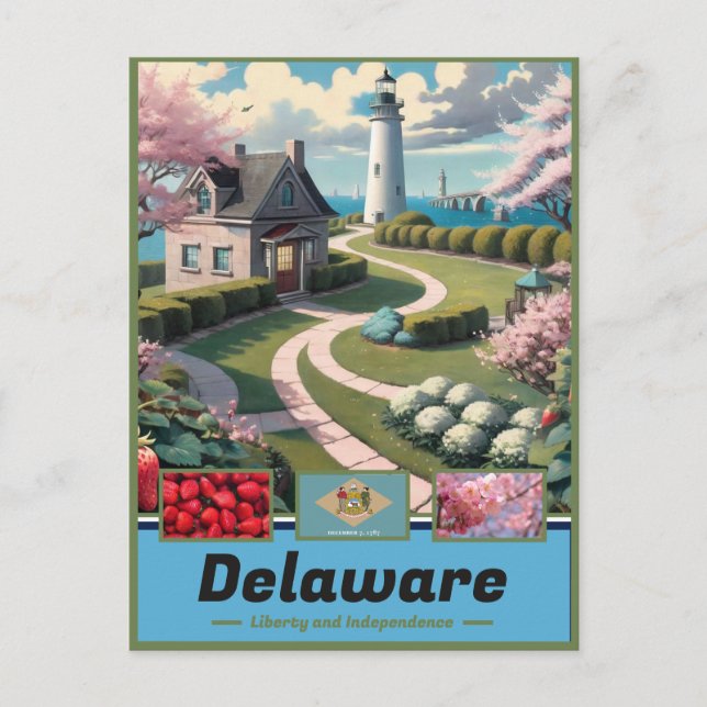 Cartão Postal Delaware Dreamscapes: Obras de arte (Frente)