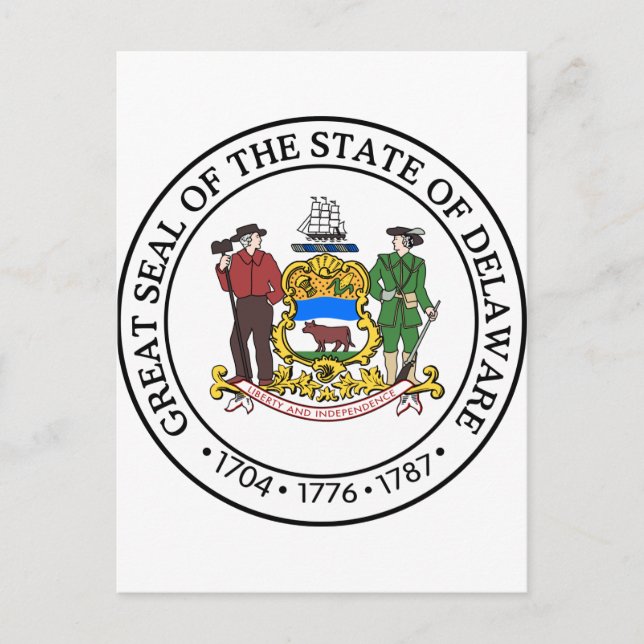 Cartão Postal Delaware, EUA (Frente)