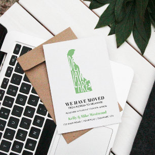 Cartão Postal DELAWARE Mudamos Novo endereço Nova Casa 