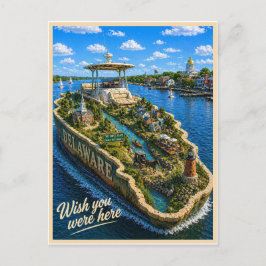 Cartão Postal Delaware | Wish You Were Here | Série de Estados