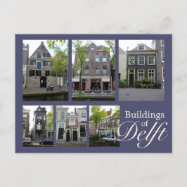 Cartão Postal Delft Building Collage