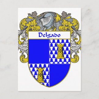 Cartão Postal Delgado Casaco de Armas (Mantled)