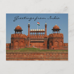 Cartão Postal delhi fort