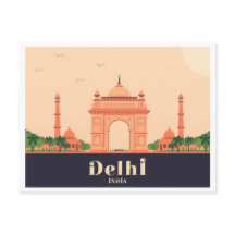 Delhi India Pastel Viagem Design