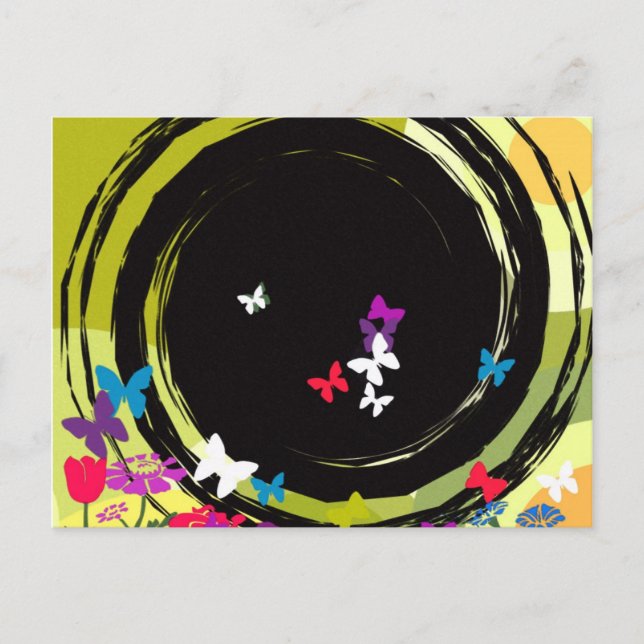 Cartão Postal Delícia de Borboleta (Frente)