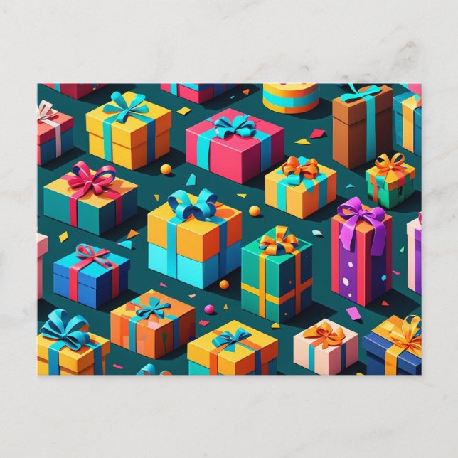 Cartão Postal Delícia de Presente (Frente)