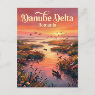 Cartão Postal Delta do Danúbio Romênia