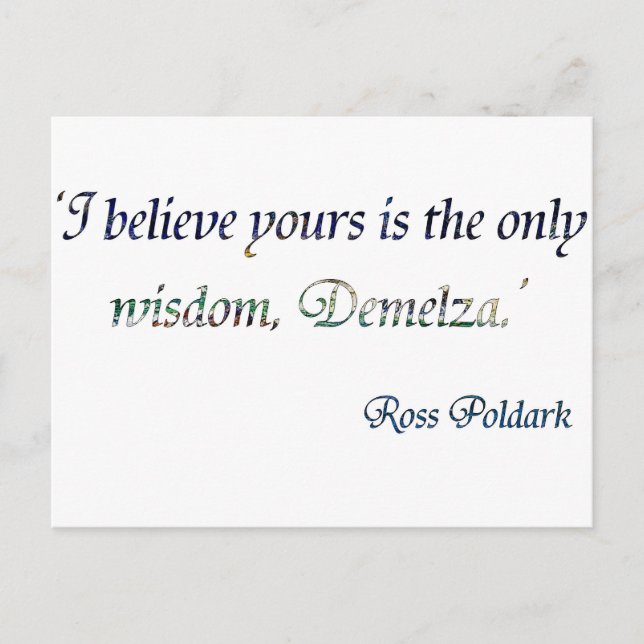 Cartão Postal Demelza Polblack (Frente)