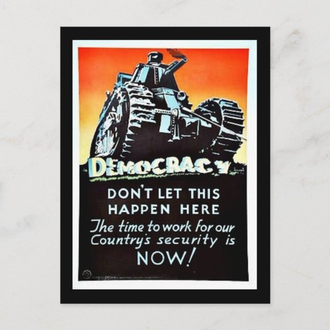 Cartão Postal Democracia (Frente)