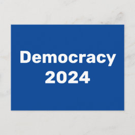 Cartão Postal Democracia 2024 Eleição Presidencial