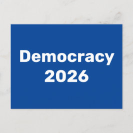 Cartão Postal Democracia 2026 Eleições de Médio Prazo
